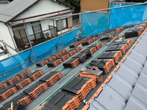 岐阜　岐阜市　平板瓦屋根
