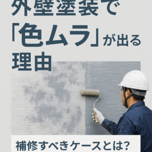 外壁塗装の色ムラ補修