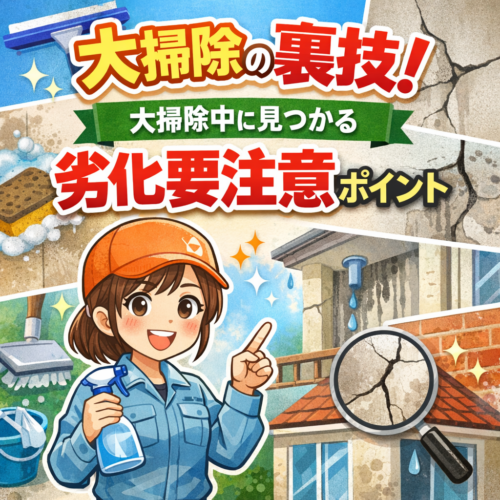 大掃除の裏技！大掃除中に見つかる劣化要注意ポイント