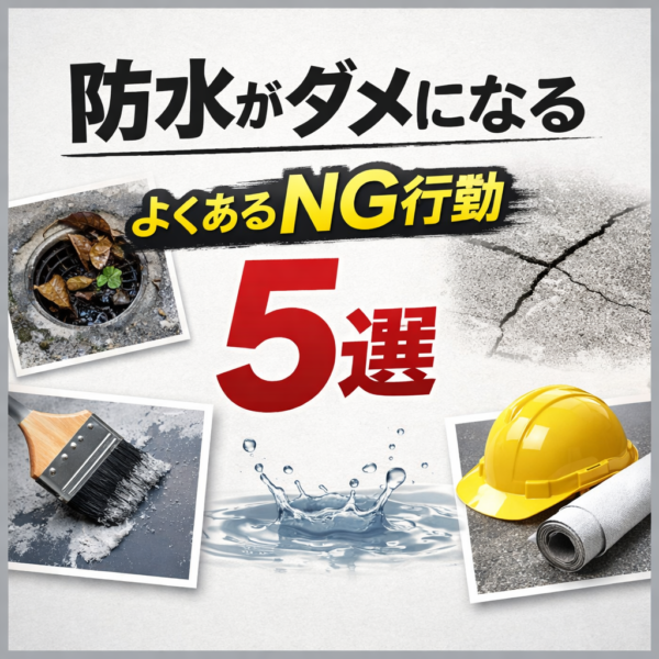 ベランダ防水、実は“これ”で寿命が縮んでます💦