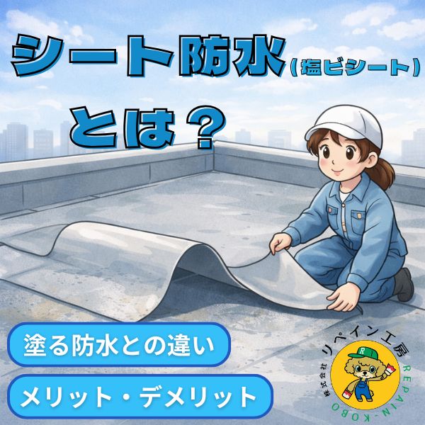 シート防水（塩ビシート）とは？~防水シリーズ第４弾~