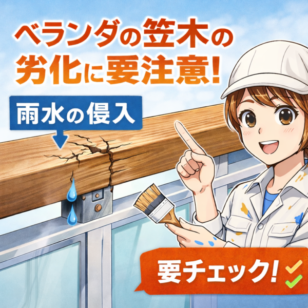 意外と見落としがち？ベランダの「笠木」とは