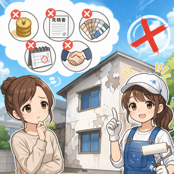 外壁塗装で失敗する人の共通点とは？