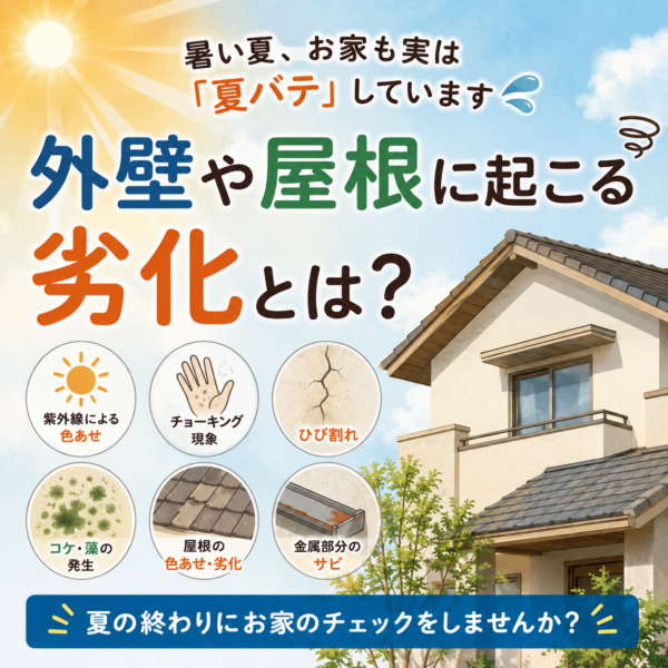 暑い夏、家も「夏バテ」しています！！