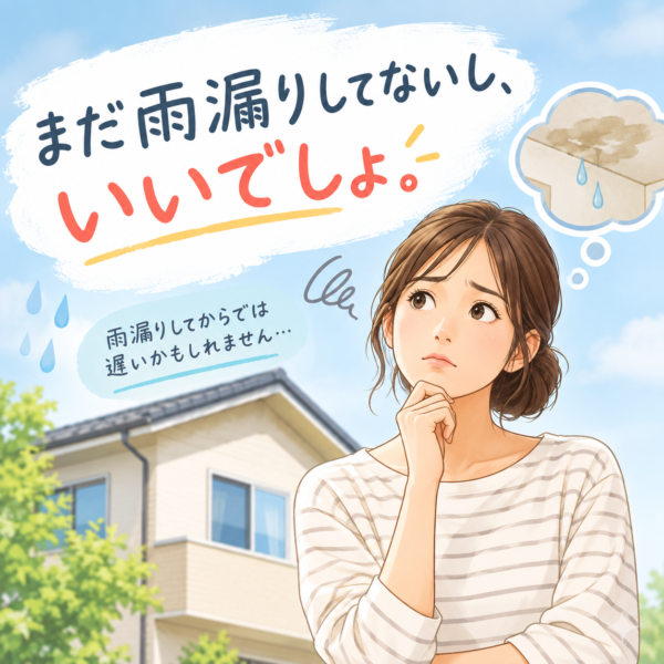 雨漏りする前に！「まだ大丈夫」の前に確認したい劣化サイン