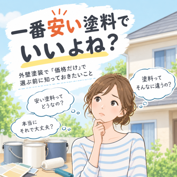 一番安い塗料でいいよね?