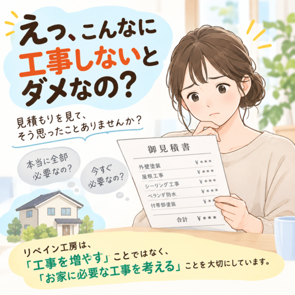 見積もりに書いてある=全部今すぐ必要 ではありません!