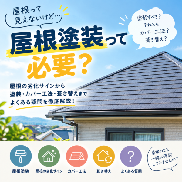 屋根の劣化サインから塗装・カバー工法・葺き替えまで解説!